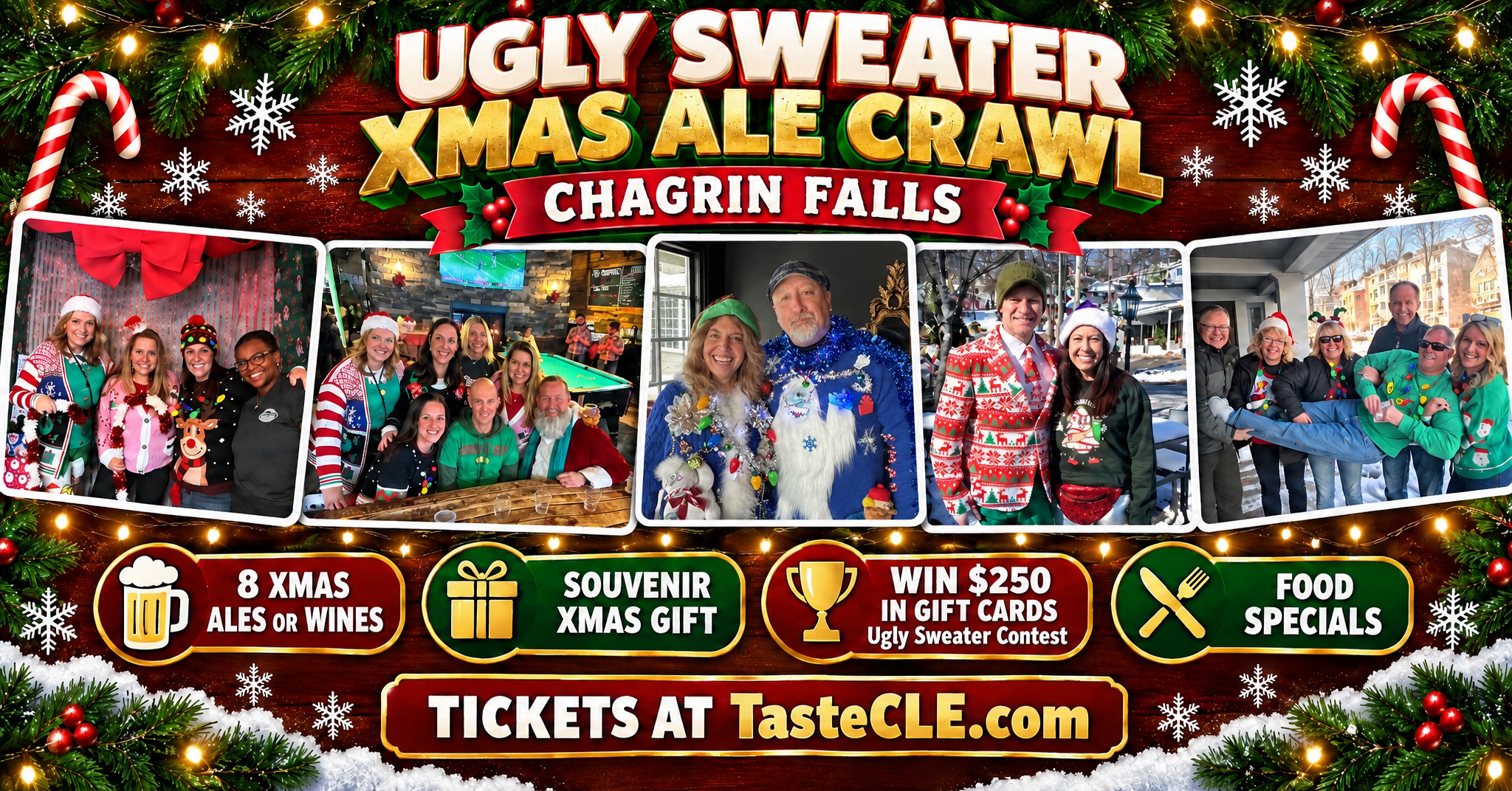 Ugly Sweater XMAS Ale Crawl Chagrin Falls 2026