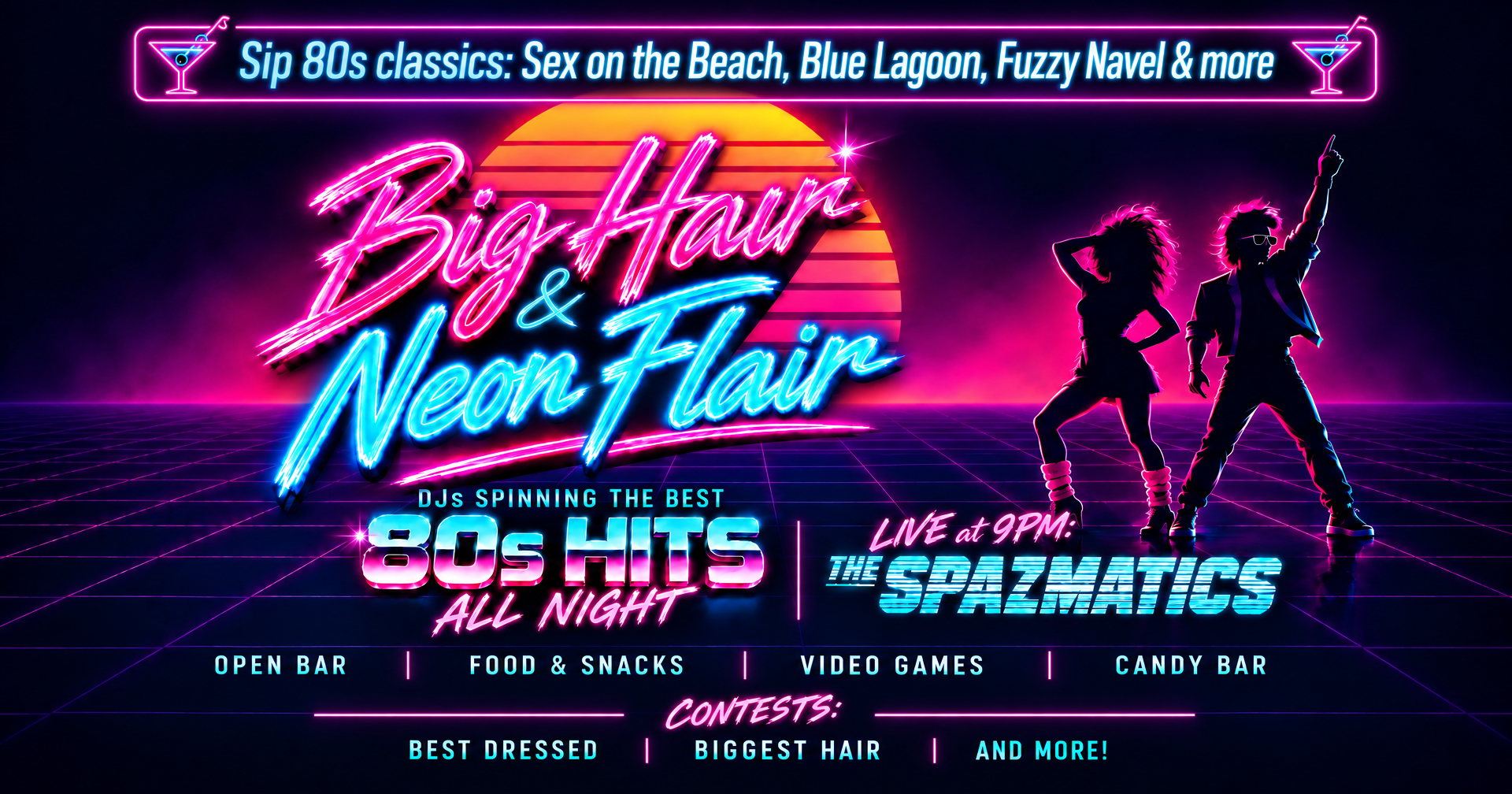 Big Hair & Neon Flair 2027 | The Most Rad 80s Party