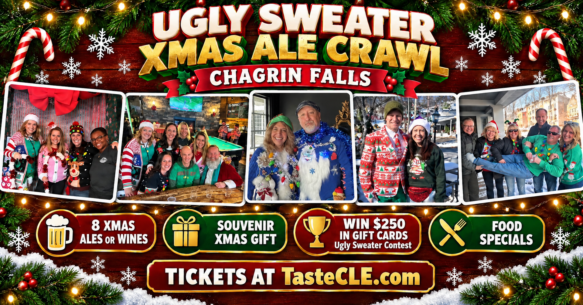 Ugly Sweater XMAS Ale Crawl Chagrin Falls 2026